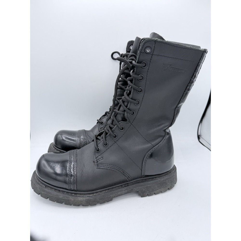 Bates 2184 Mens Paratrooper Side Zip Combat Military Boots Black‎ Leather Sz 6